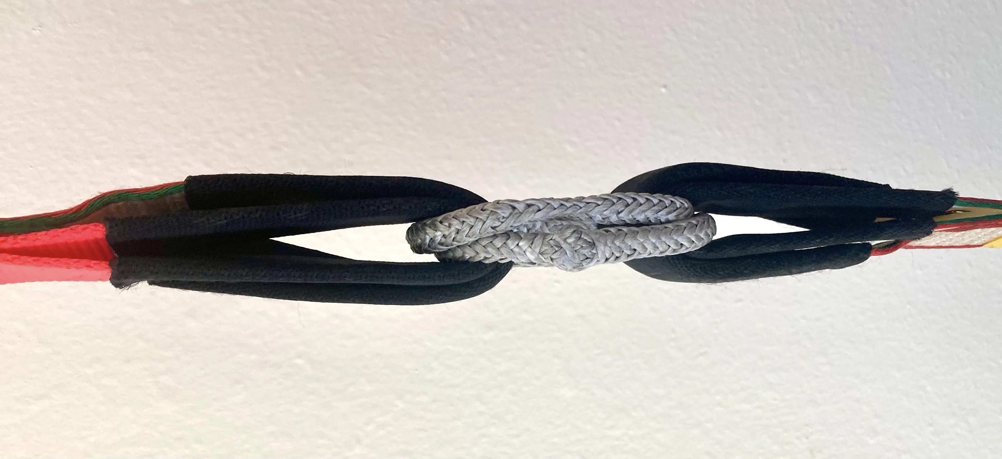 "Through-all-four" system with two grog splices - side view