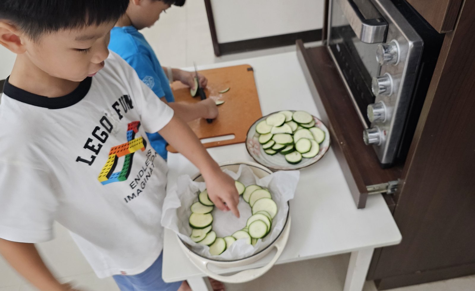 備餐 奶油烤櫛瓜：親子下廚樂/ 小孩會愛吃的青菜
