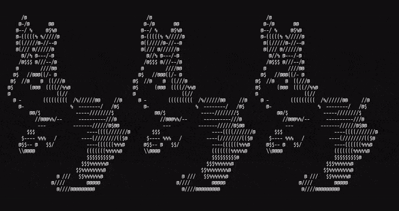ASCII art shown when you complete level 5