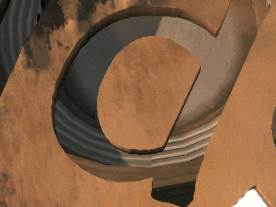 Animated GIF showing a see-through chasm