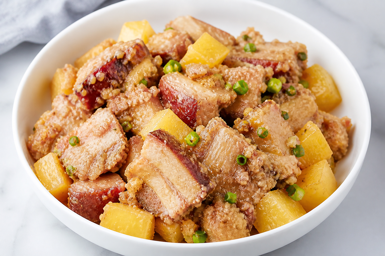 Steamed Pork with Rice Flour