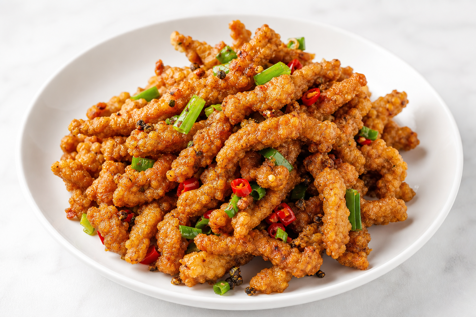 Salt and Pepper Pork Chop Strips