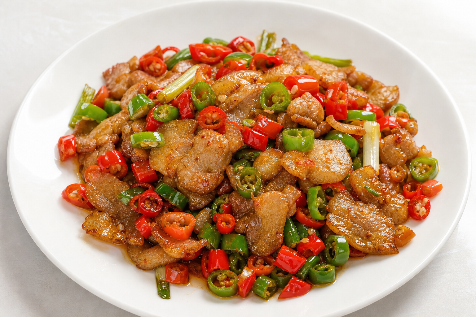 Stir-Fried Pork with Bird's Eye Chili