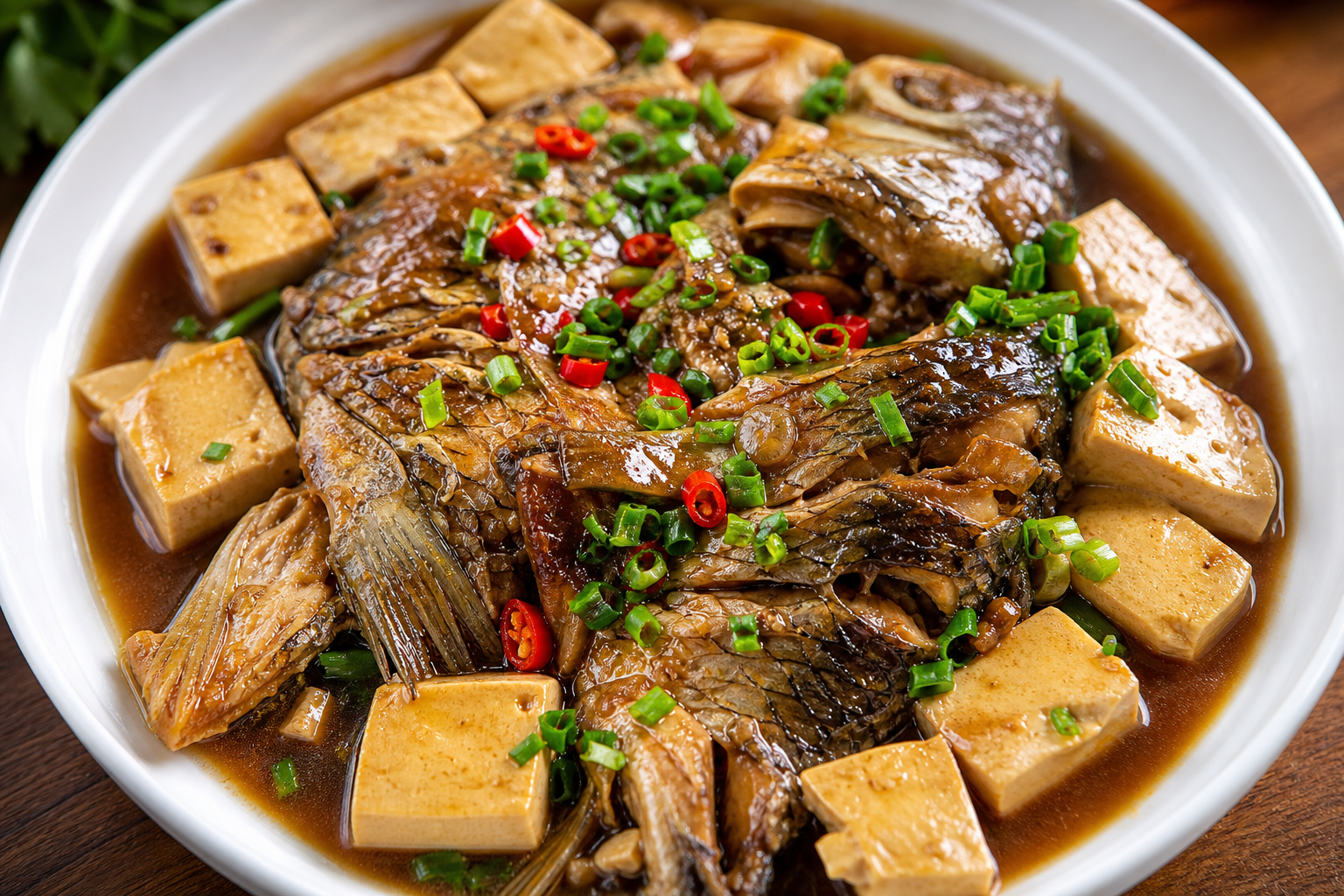 Braised Bream with Tofu
