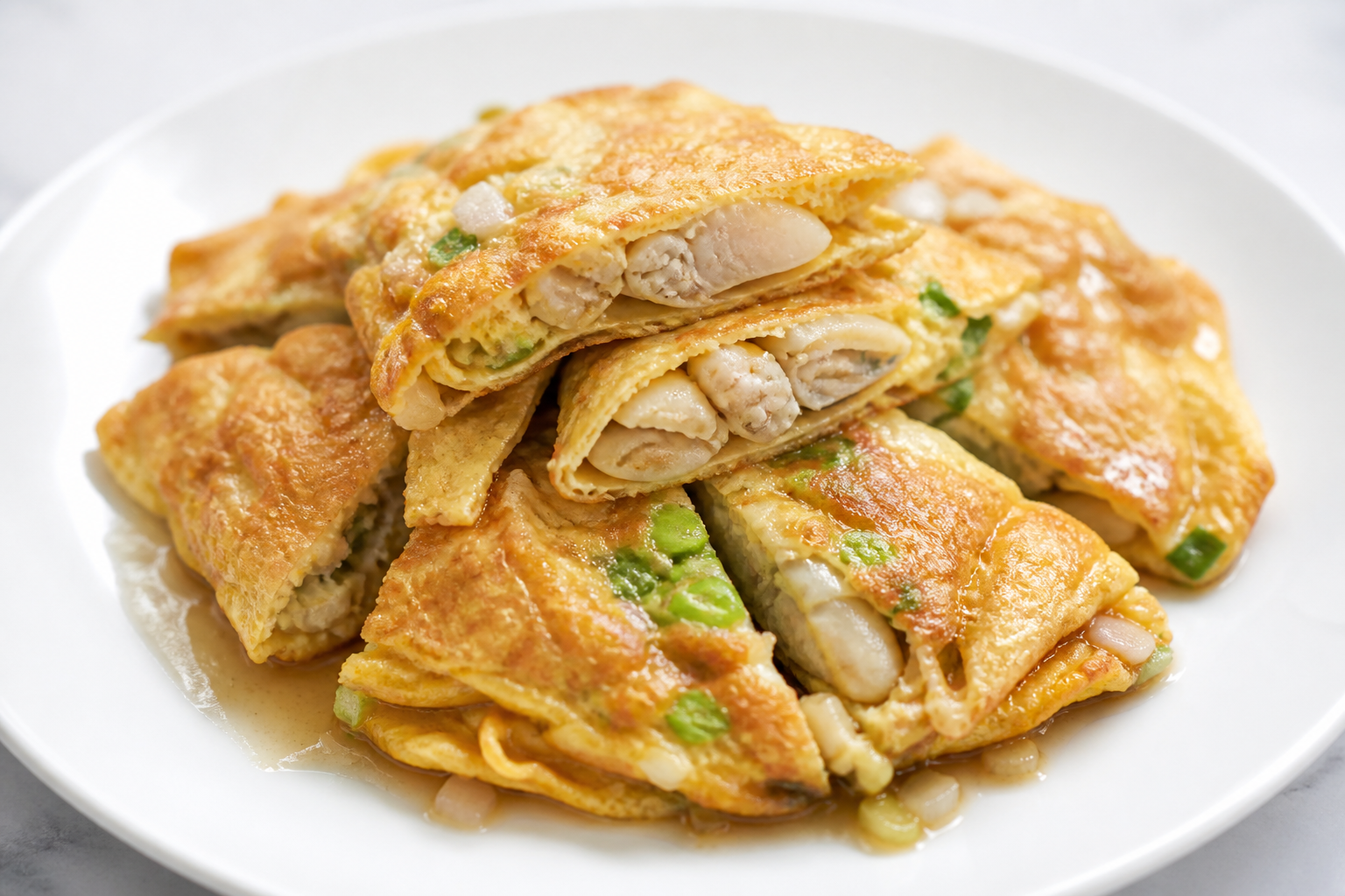 Razor Clam in Egg