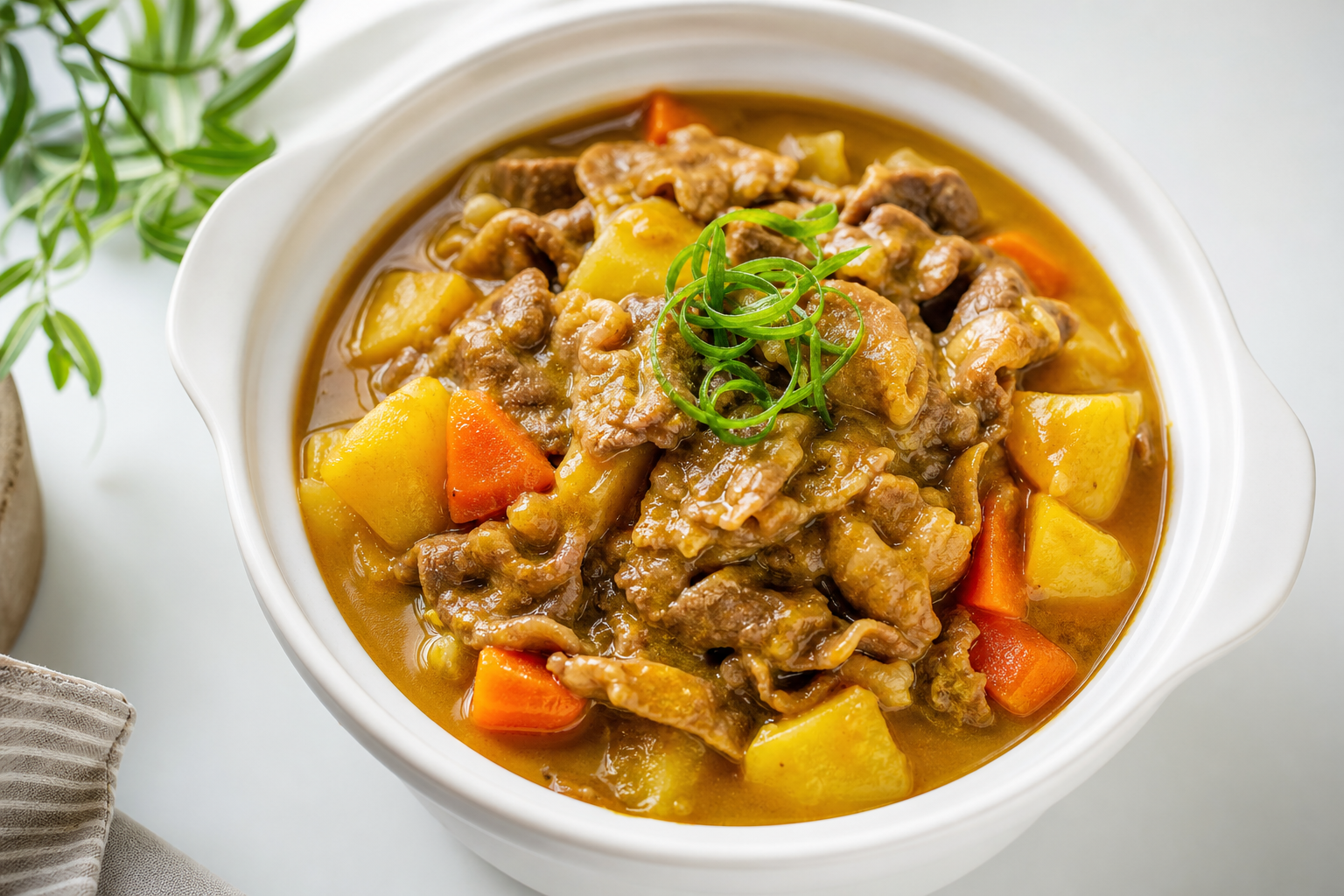 Curry with Beef Slices