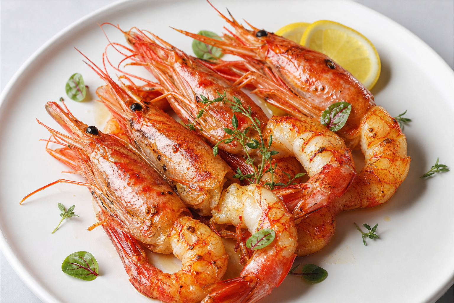 Pan-Fried Argentine Red Shrimp
