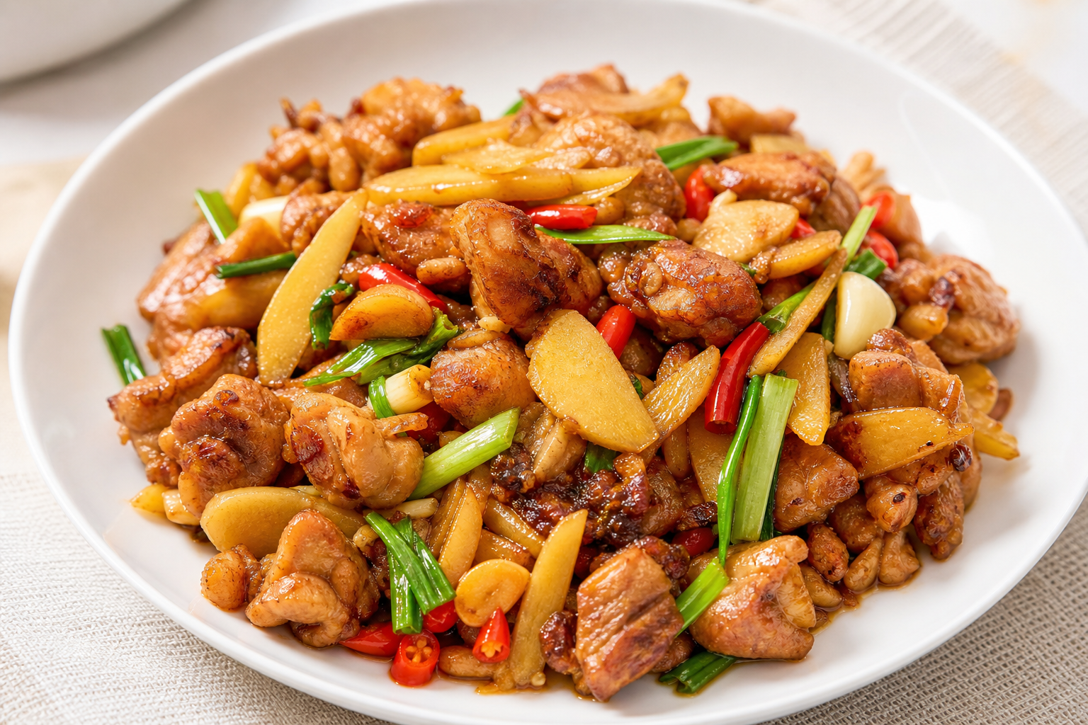 Ginger Stir-Fried Chicken