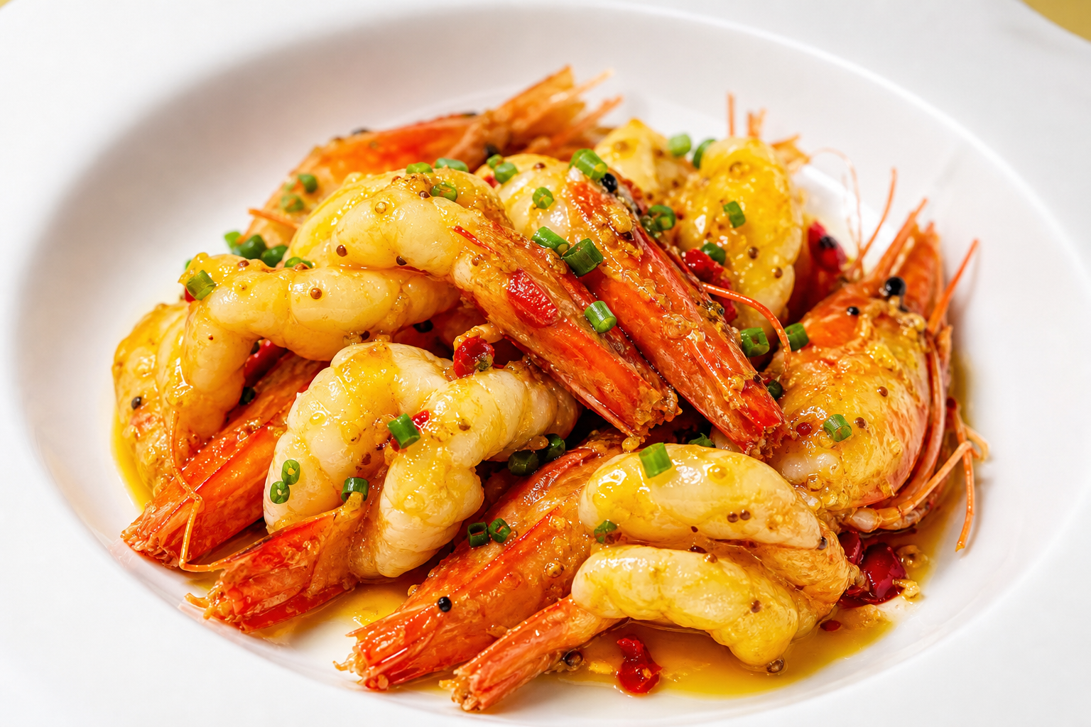 Wasabi Giant River Prawns