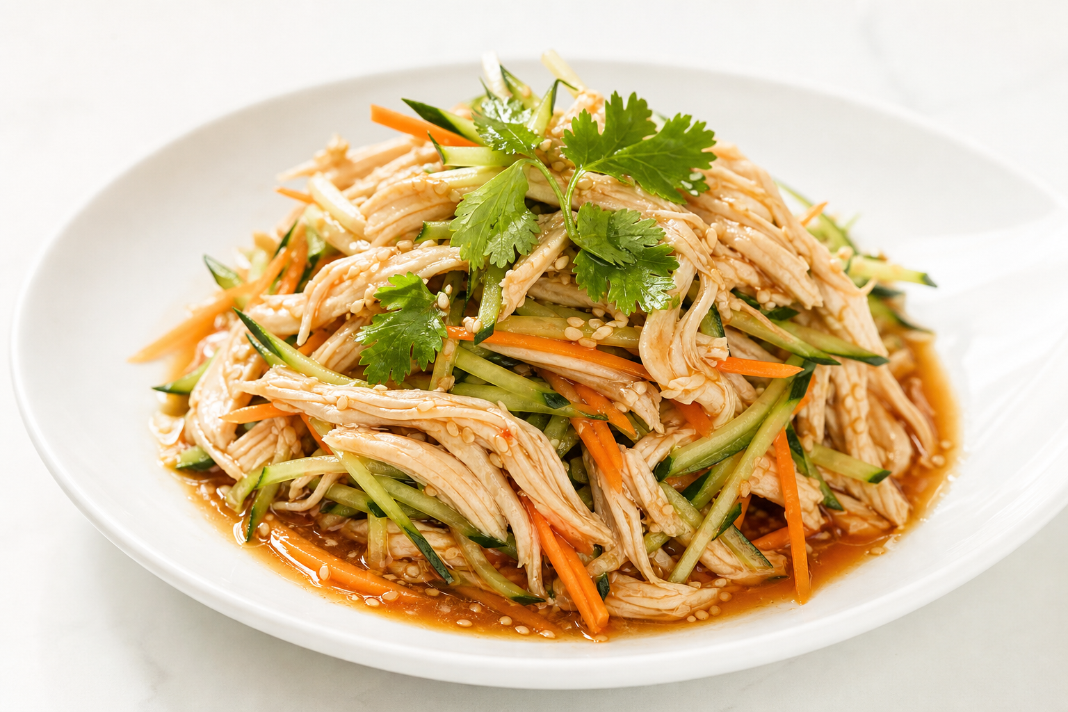 Cold Tossed Shredded Chicken