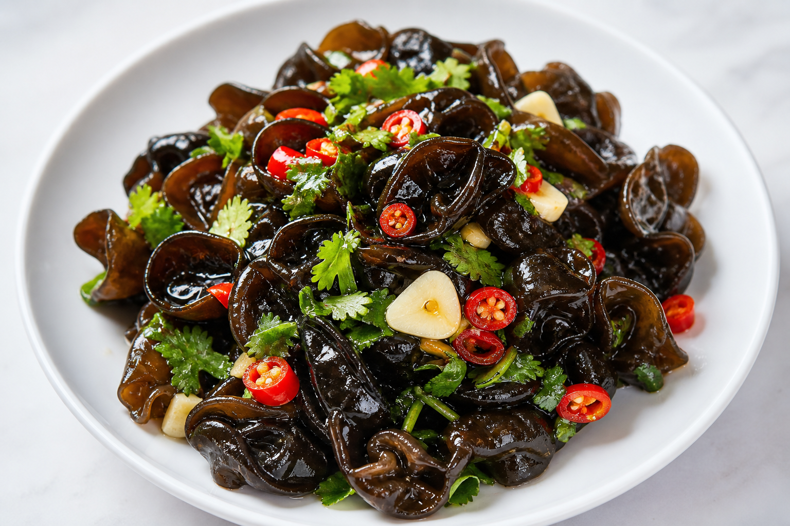 Cold Tossed Dried Wood Ear Mushrooms