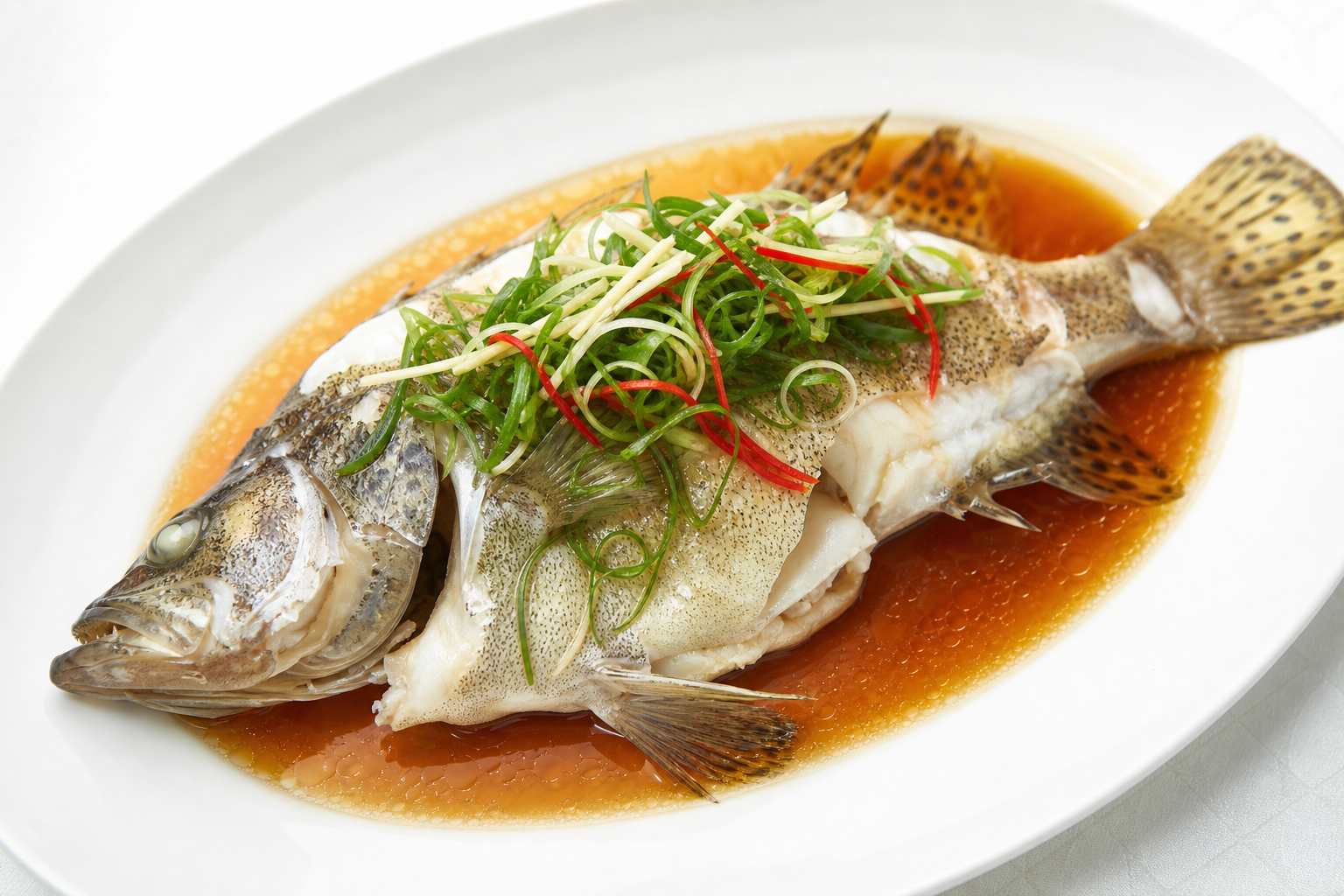 Steamed Mandarin Fish