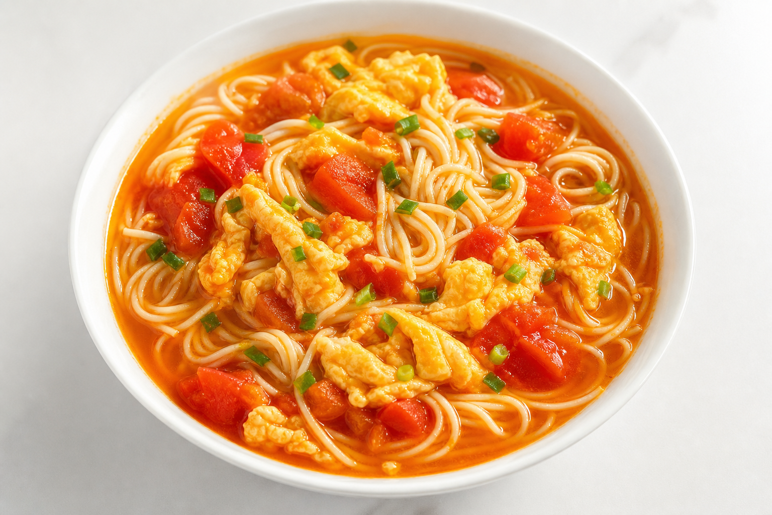 Tomato and Egg Dried Wheat Noodles