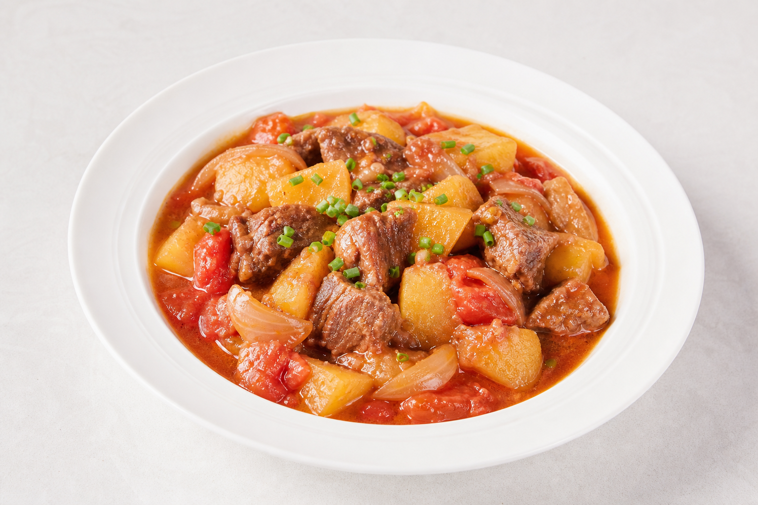 Braised Beef with Tomato and Potato