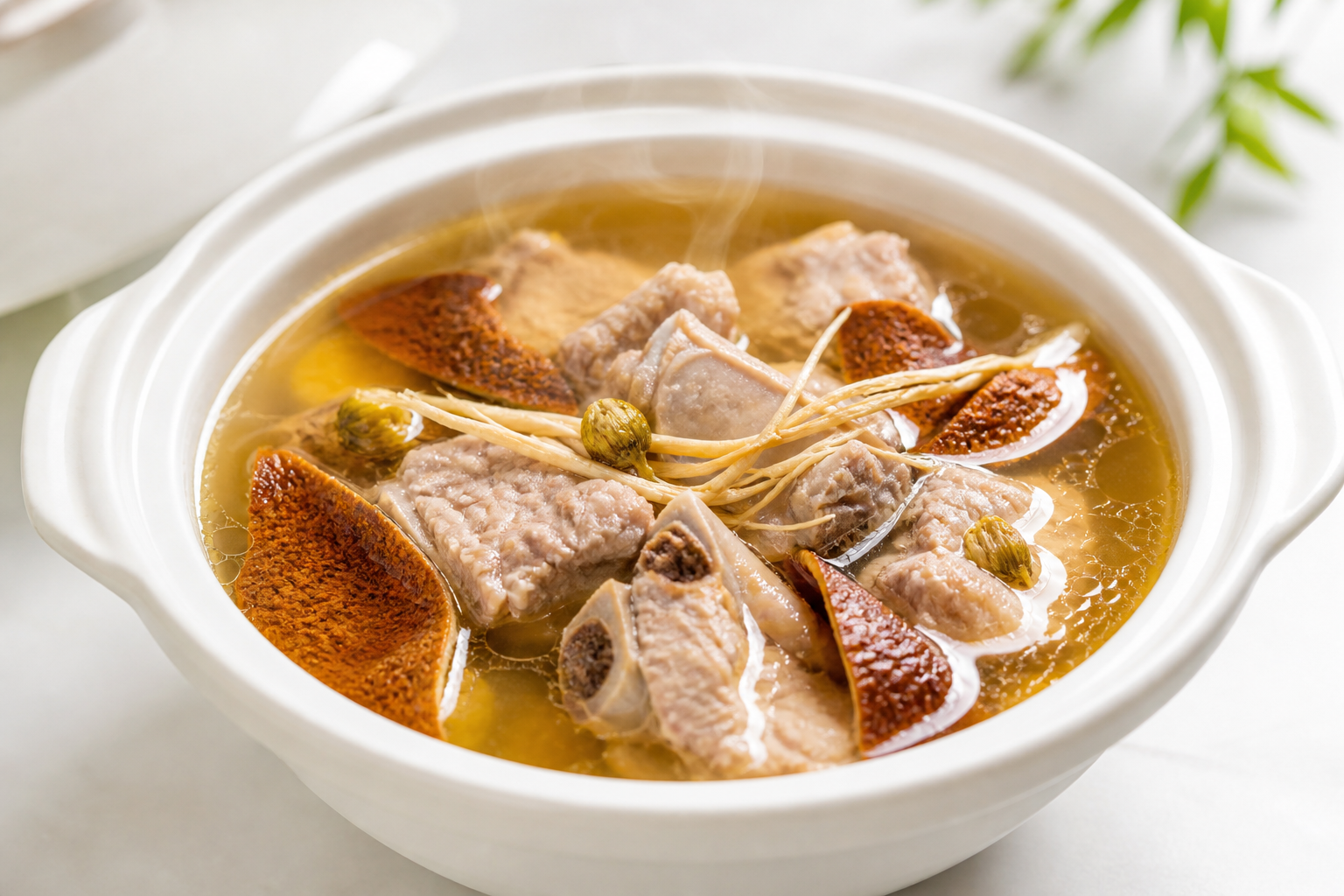 Dried Tangerine Peel Pork Rib Soup