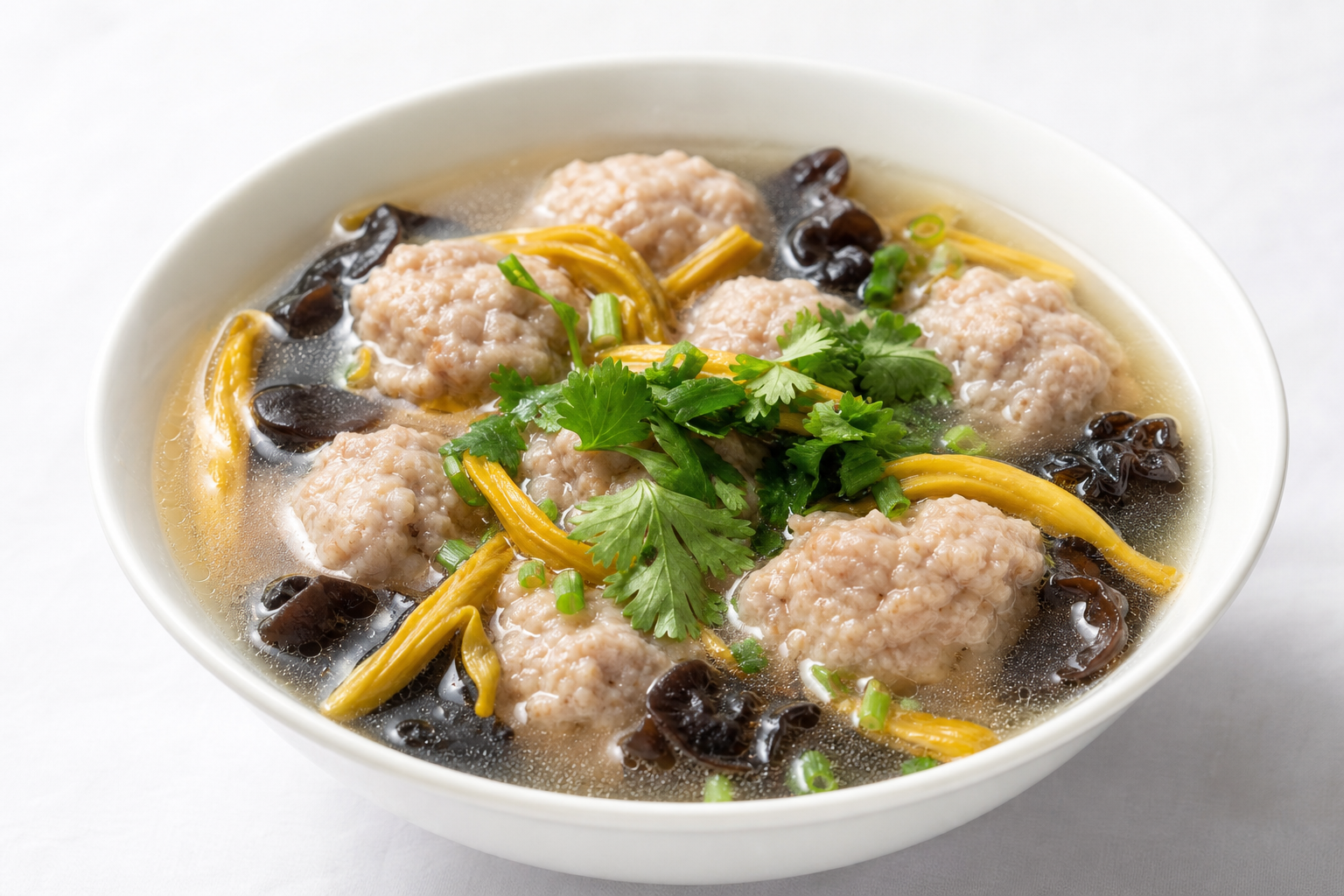 Poached Meatball Soup