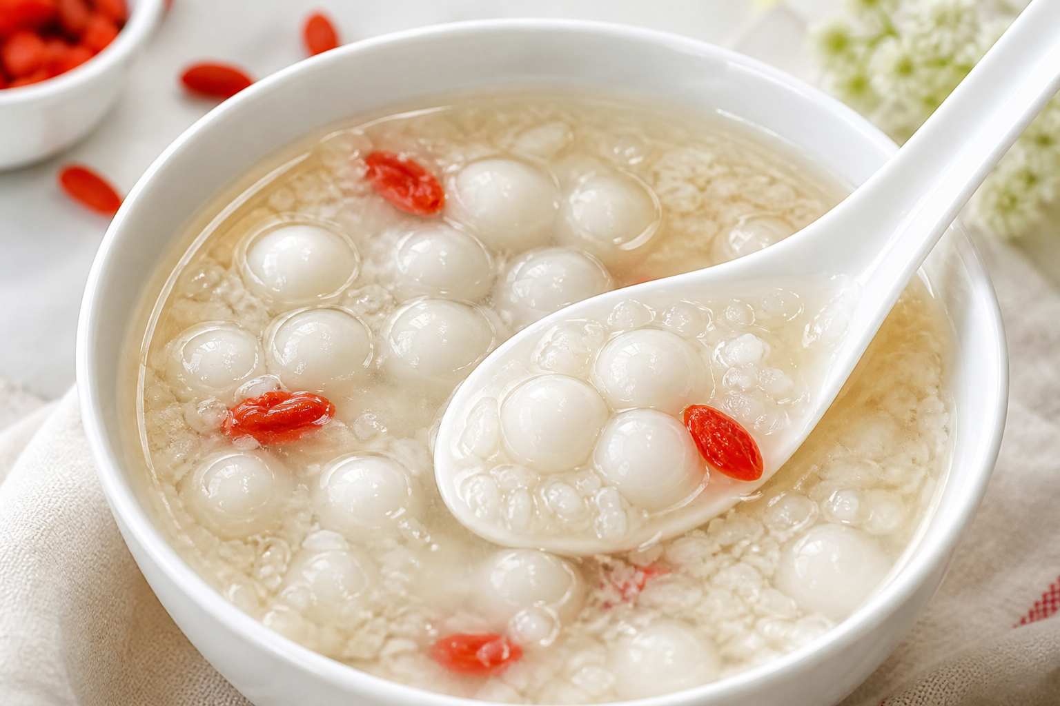 Sweet Fermented Rice with Mini Tangyuan