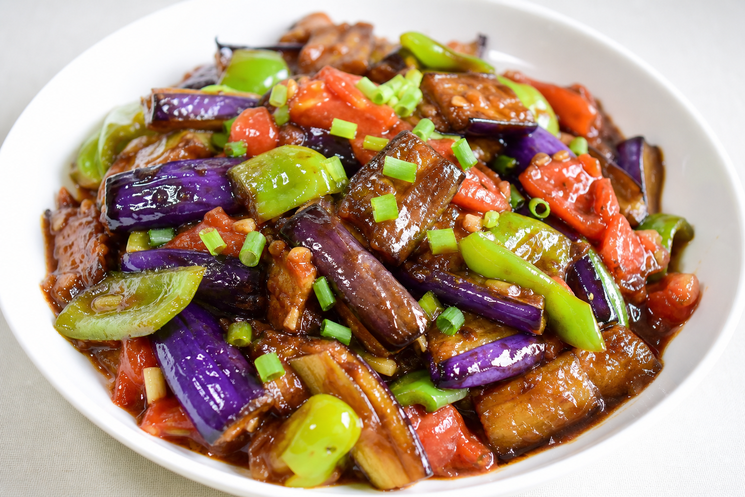 Braised Eggplant in Soy Sauce