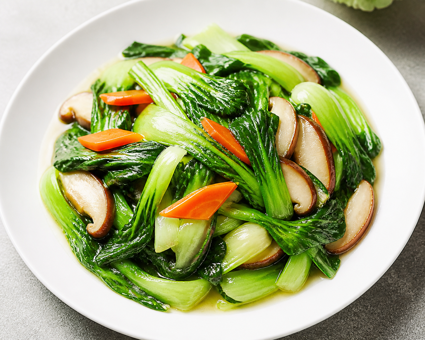 Steamed Vegetables in Water and Oil