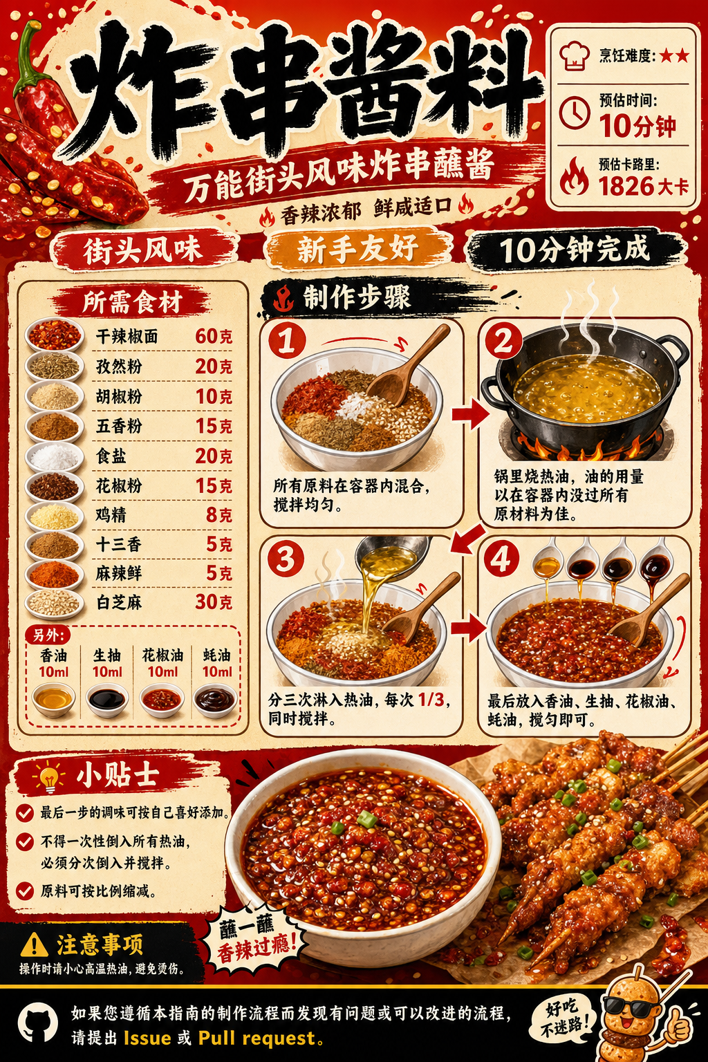 Fried Skewer Sauce — ingredients and steps overview