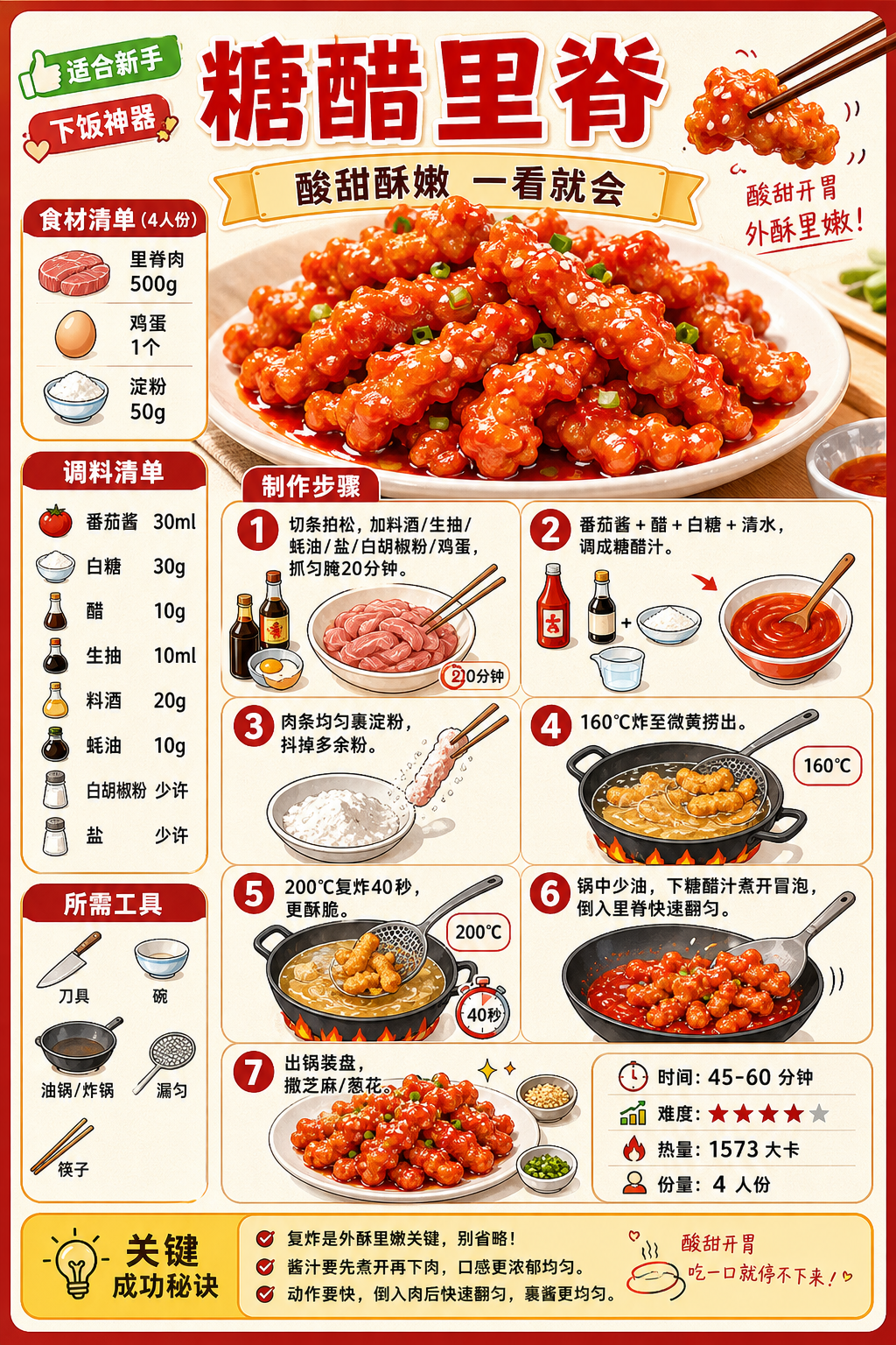 Sweet & Sour Pork Tenderloin — ingredients and steps overview