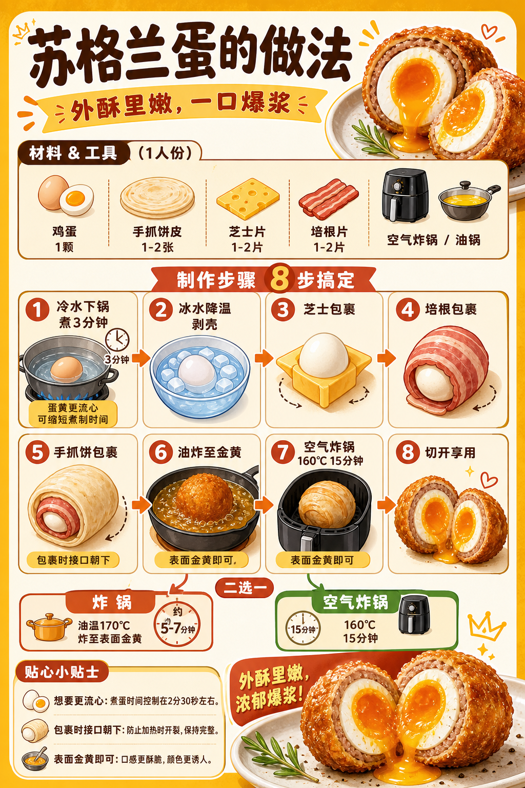 Scotch Egg — ingredients and steps overview