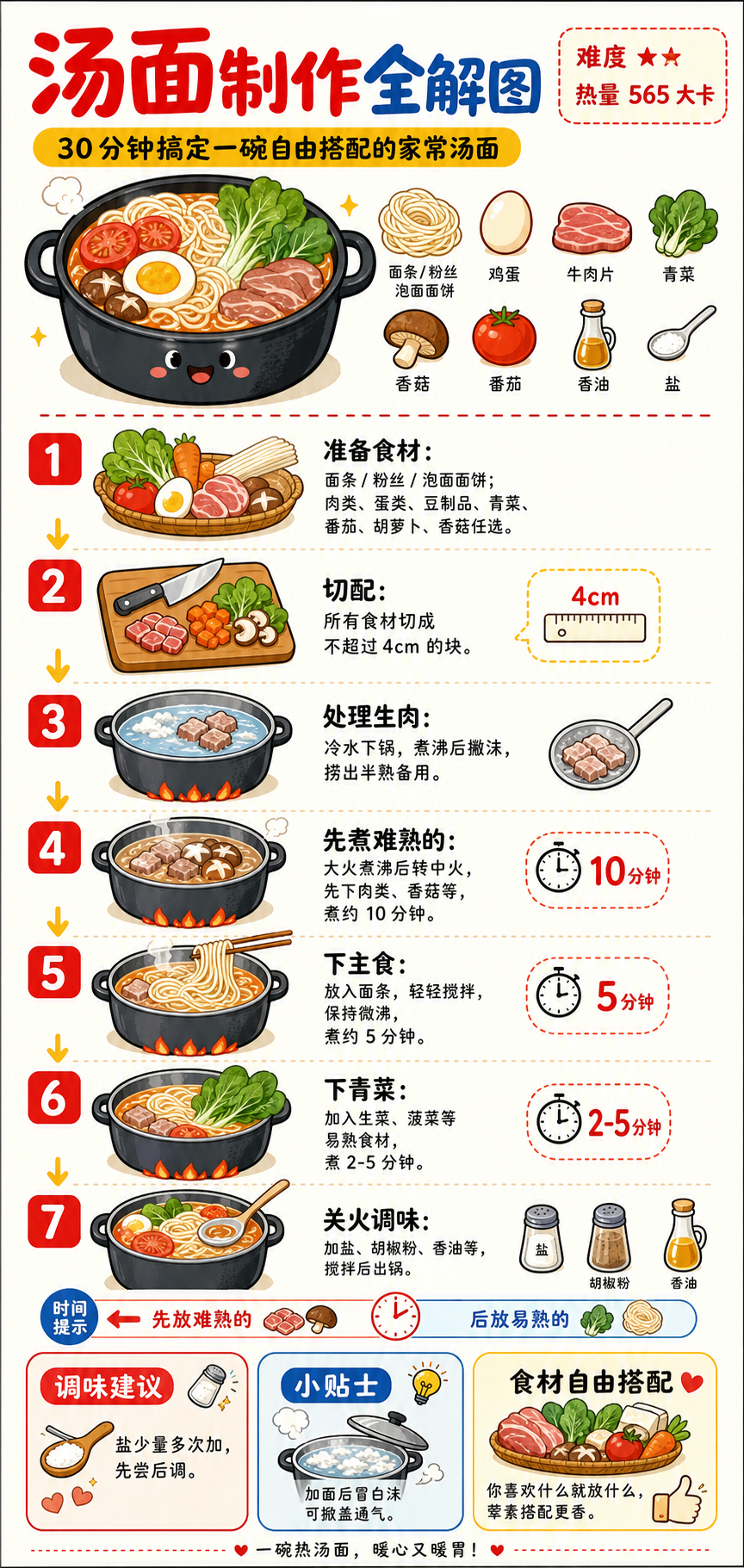 Soup Noodles — ingredients and steps overview