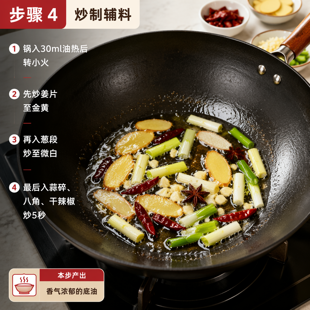 Step 4: Sauté the Aromatics