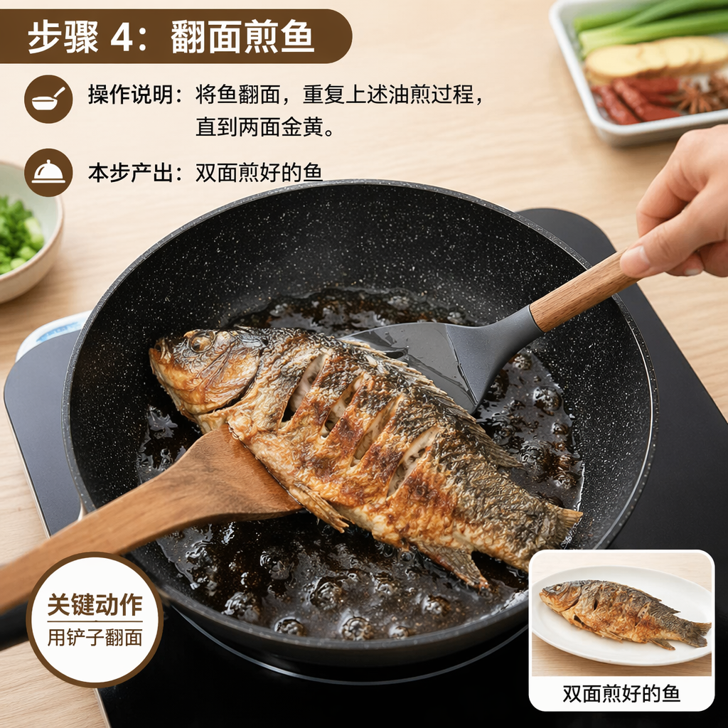 Step 4: Flip and Pan-Fry the Other Side