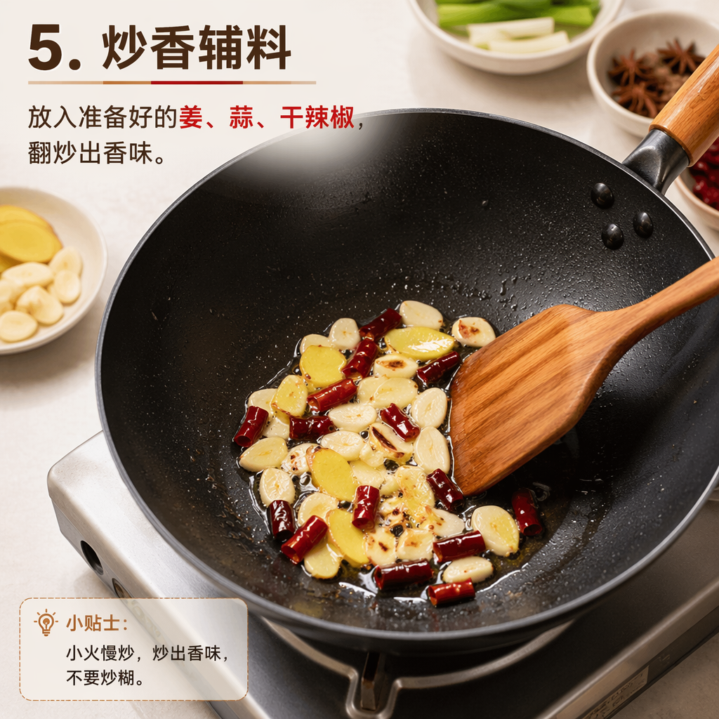 Step 5: Sauté the Aromatics