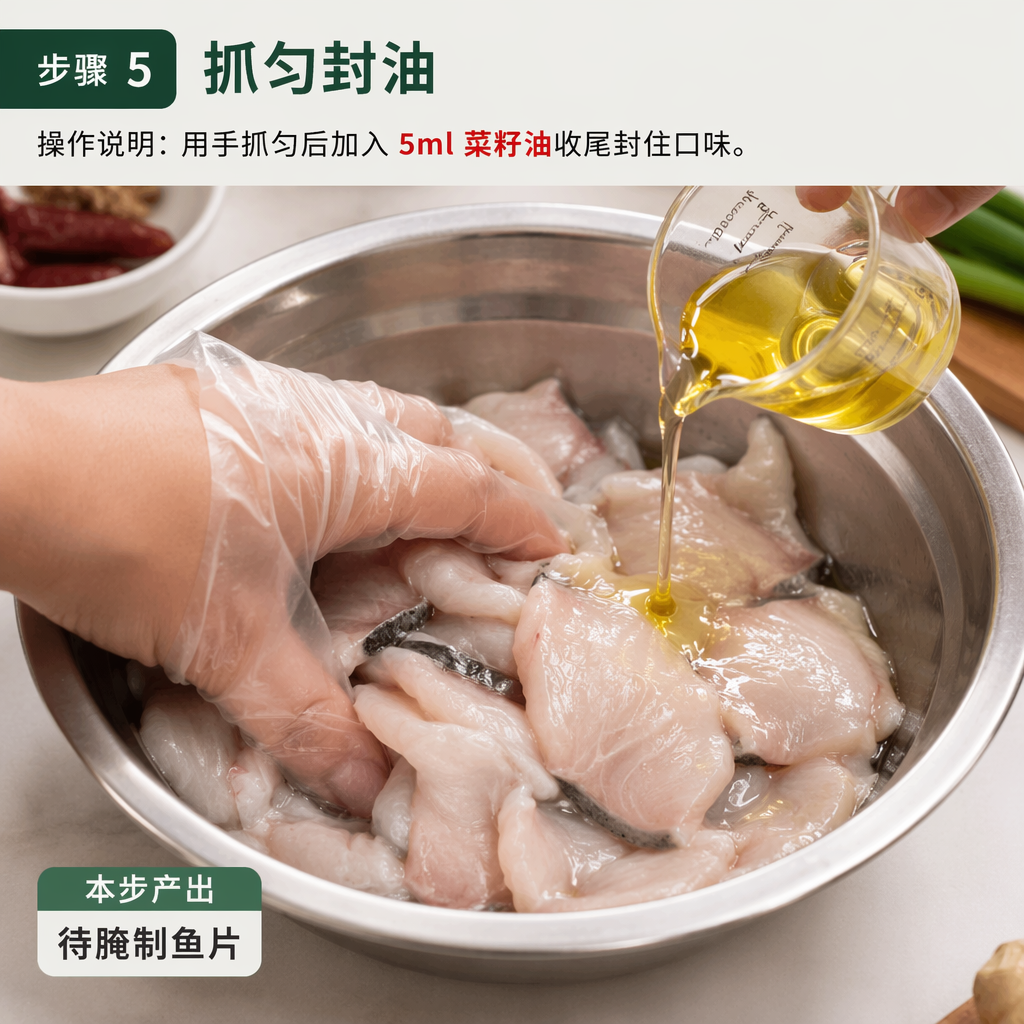Step 5: Mix and Seal with Oil