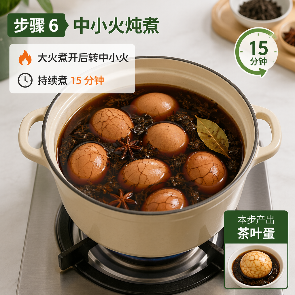Step 6: Simmer on Medium-Low Heat