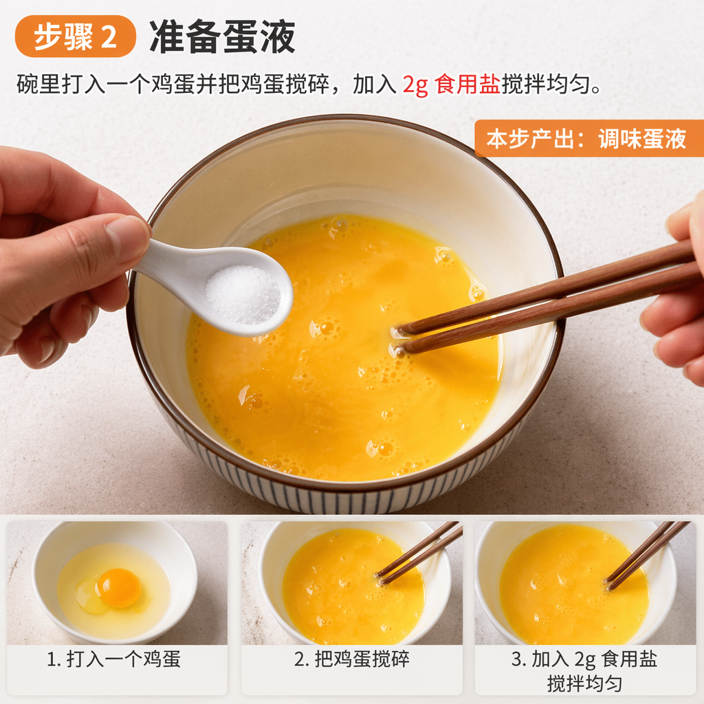 Step 2: Make the Egg Mixture