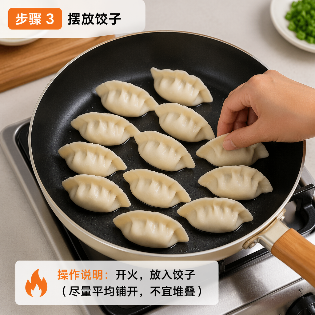 Step 3: Arrange the Dumplings