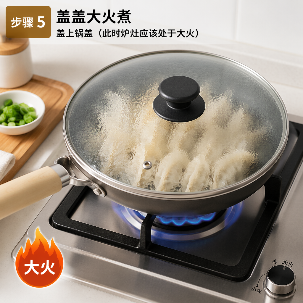 Step 5: Cover and Boil on High Heat