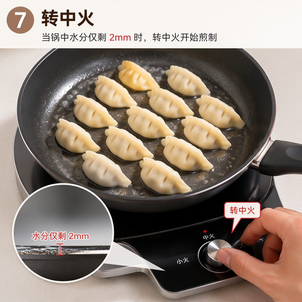Step 7: Reduce to Medium Heat