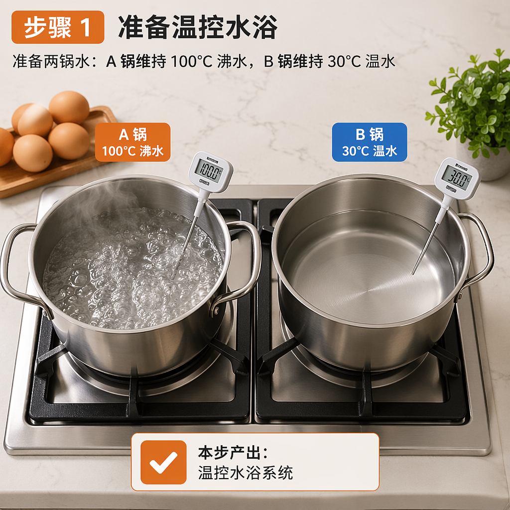 Step 1: Prepare the Temperature-Controlled Water Baths