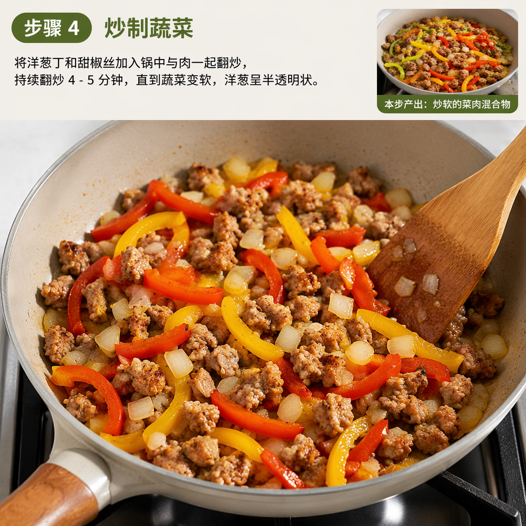 Step 4: Sauté the Vegetables