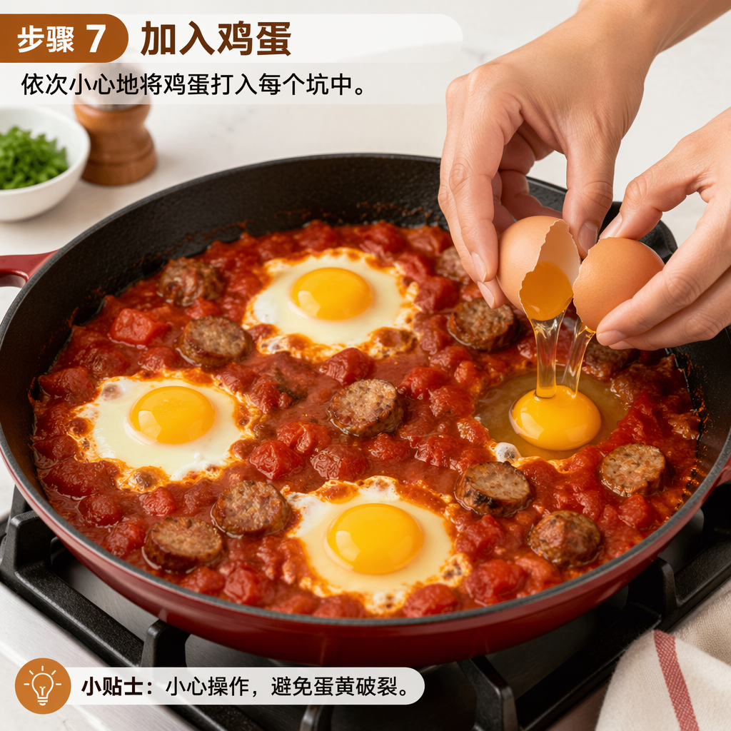 Step 7: Add the Eggs