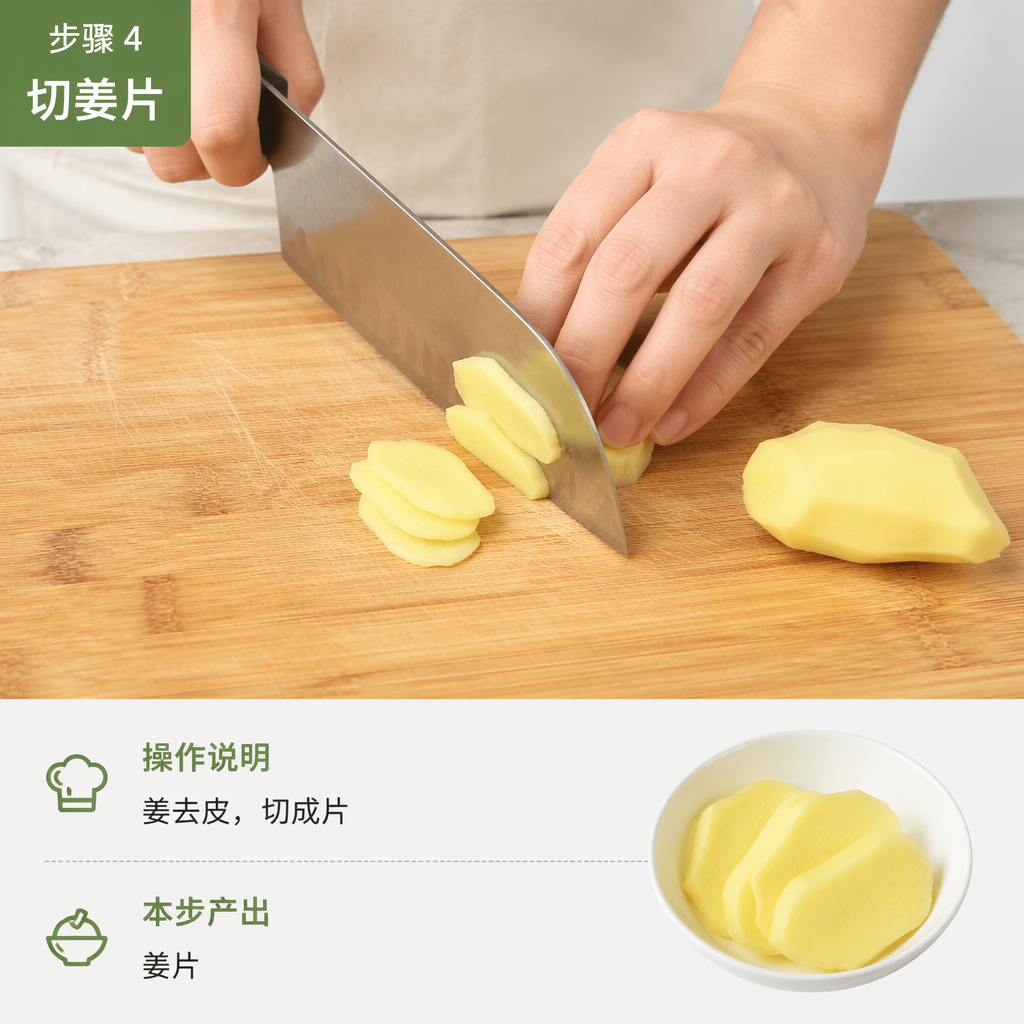 Step 4: Slice the Ginger