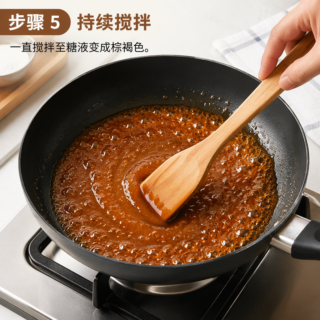 Step 5: Stir Continuously