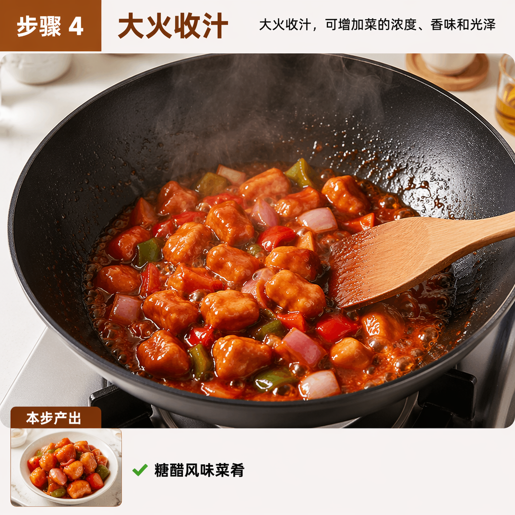 Step 4: Reduce on High Heat