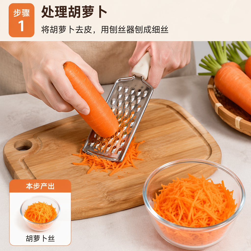 Step 1: Prepare the Carrots