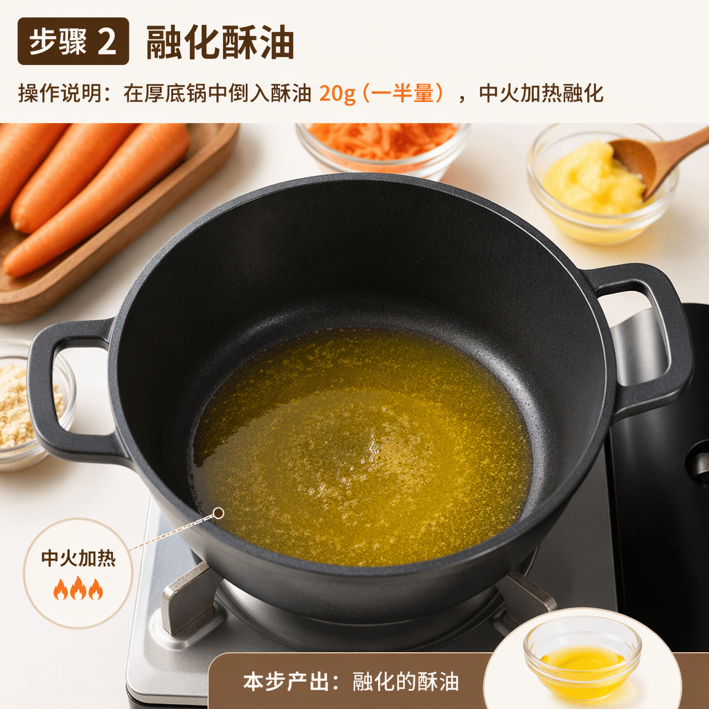Step 2: Melt the Ghee