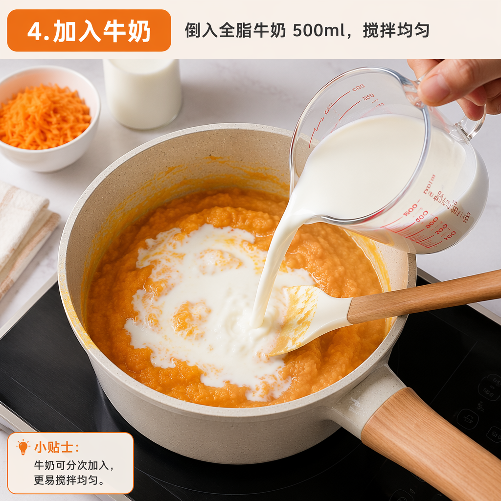 Step 4: Add the Milk