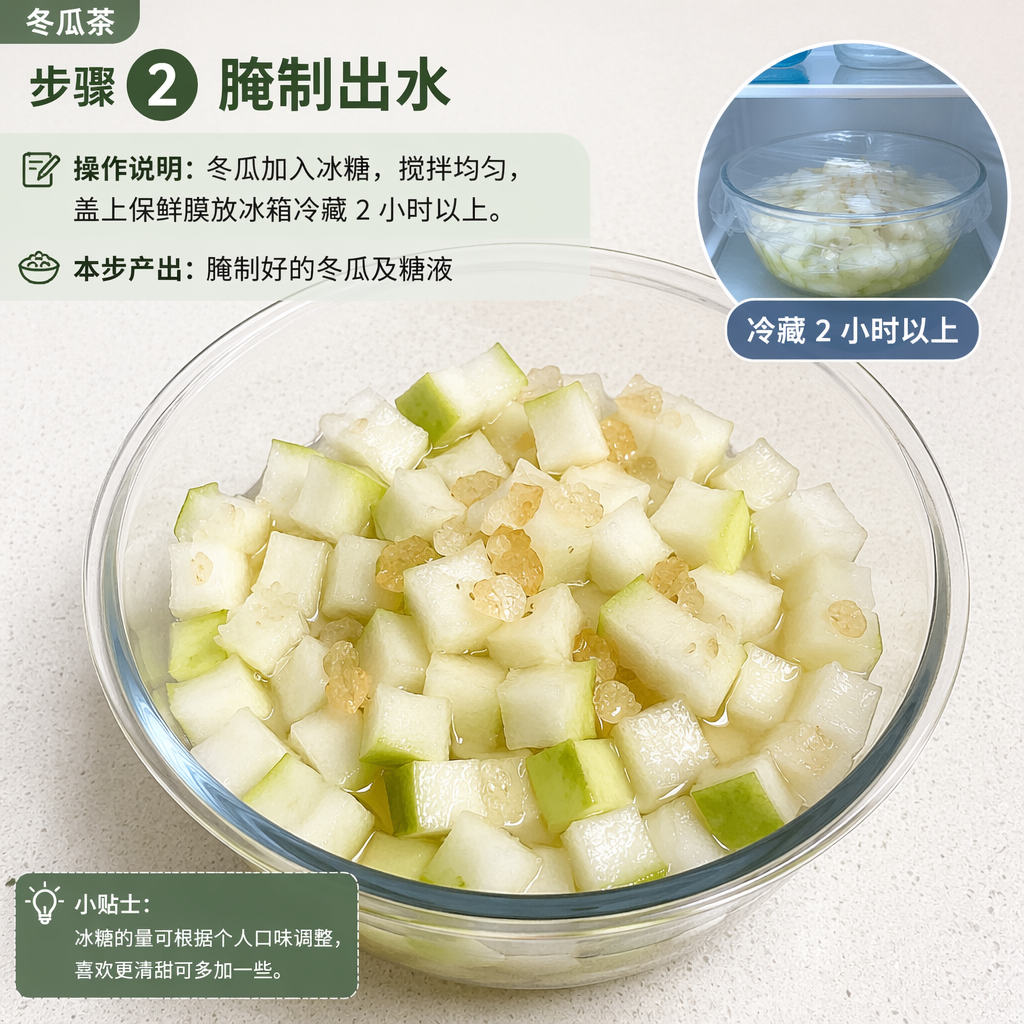 Step 2: Marinate to Release Water