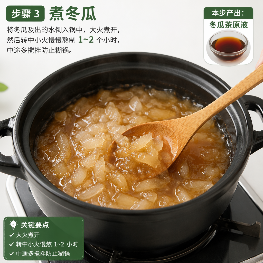 Step 3: Simmer the Winter Melon