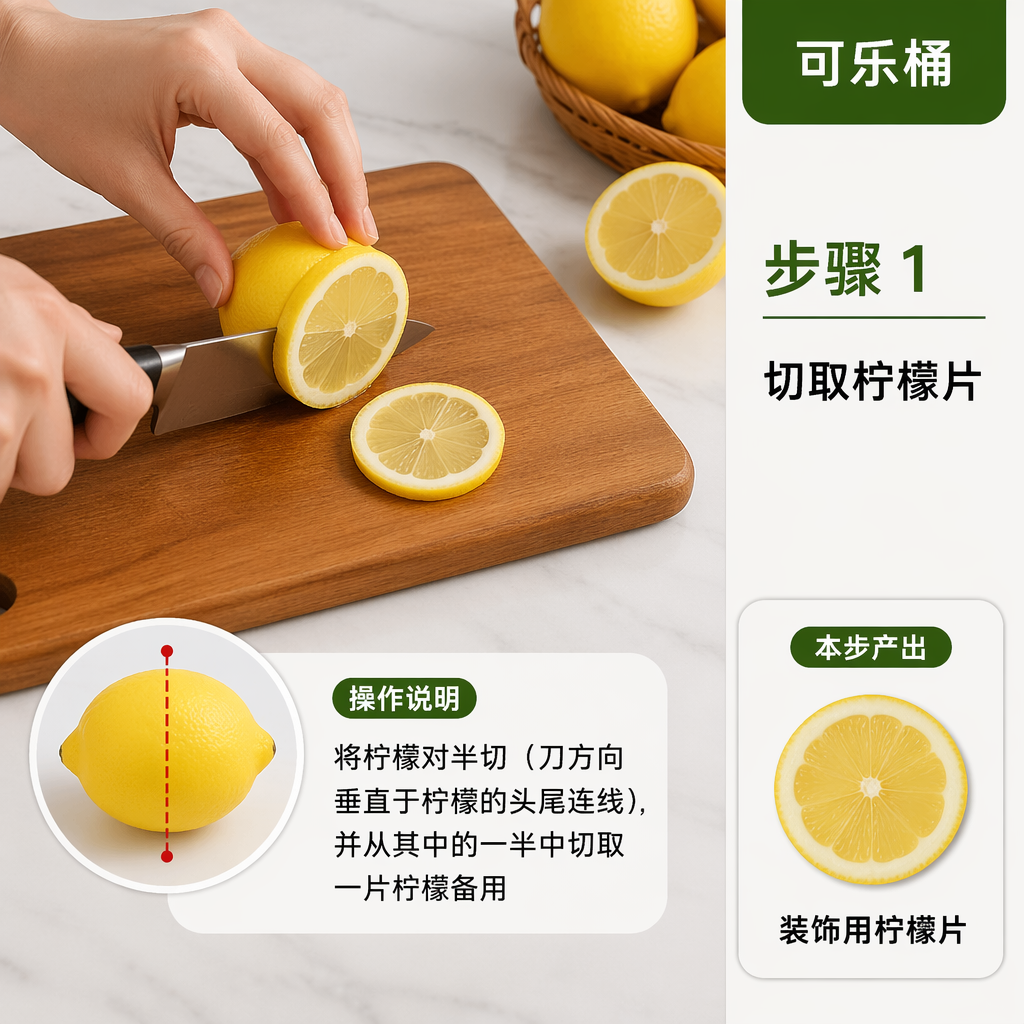 Step 1: Cut Lemon Slices