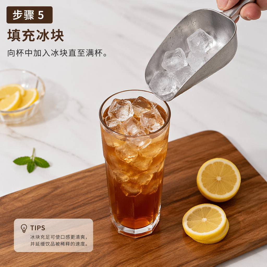 Step 5: Fill with Ice Cubes
