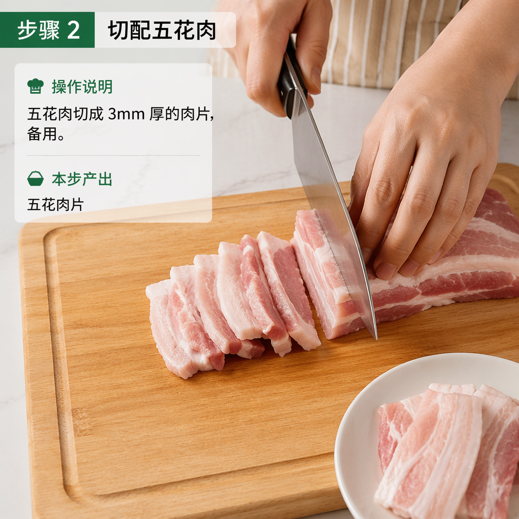 Step 2: Slice the Pork Belly